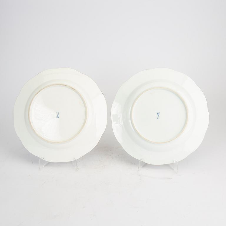 Tallrikar 12 st Meissen 1900-talets första hälft porslin.