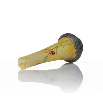 Daum Frères, an Art Nouveau cameo glass vase, Nancy, France.