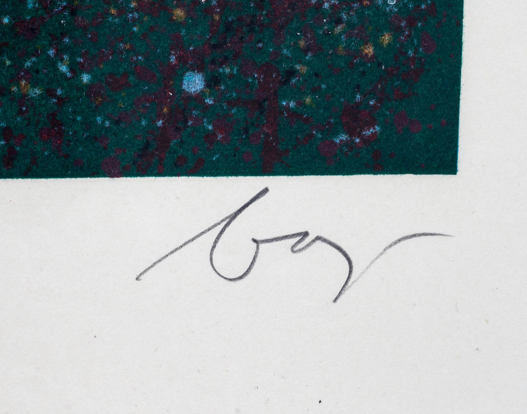 ENRICO BAJ, färglitografi, signerad och numrerad 122/250.