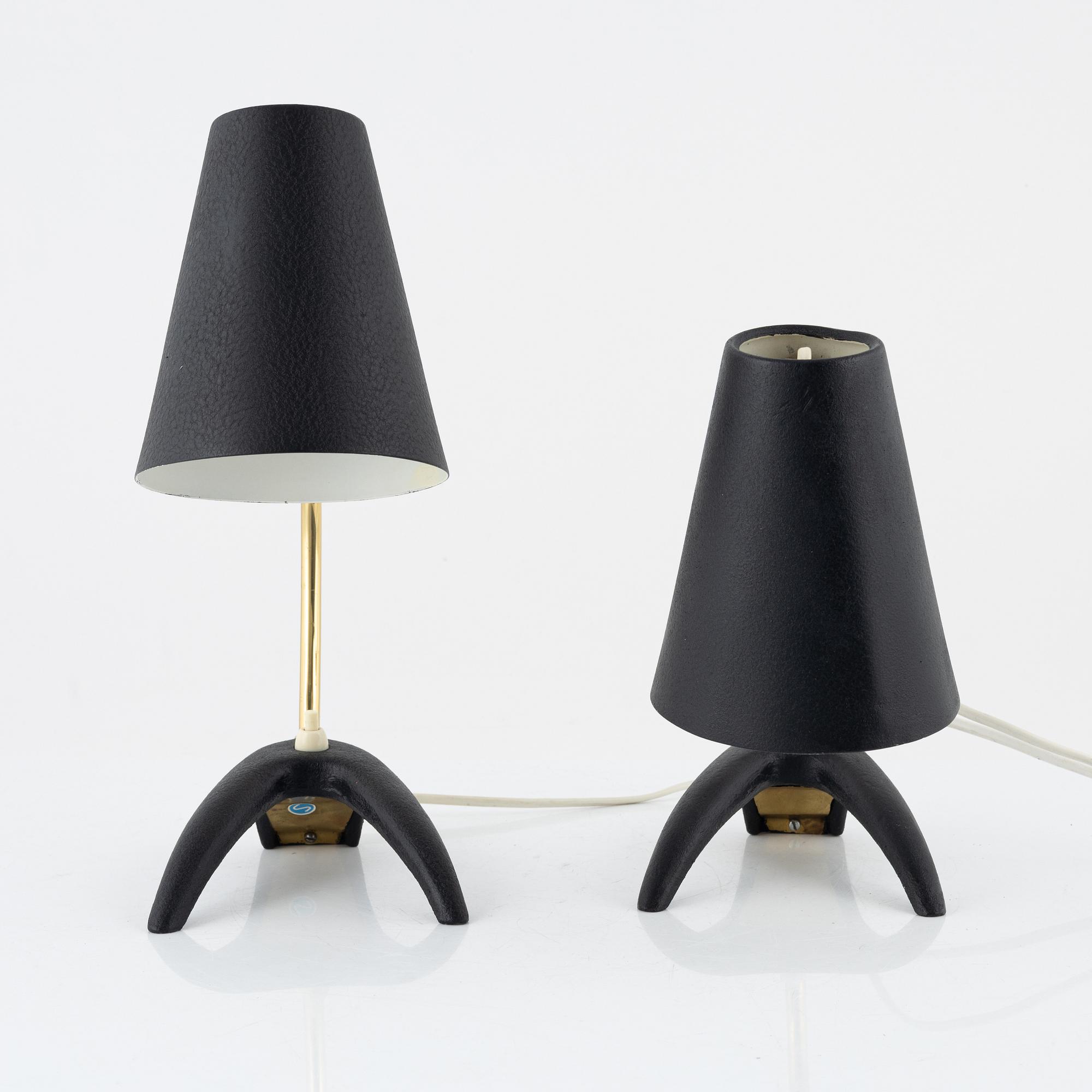 A pair of table lights from EWÅ, mid 20th Century.