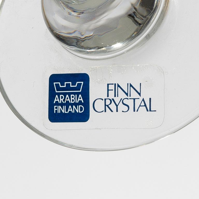 Heikki Orvola, a 111 pieces glass service, "Aurora", Nuutajärvi Notsjö, Arabia and Iittala, late 20th century.