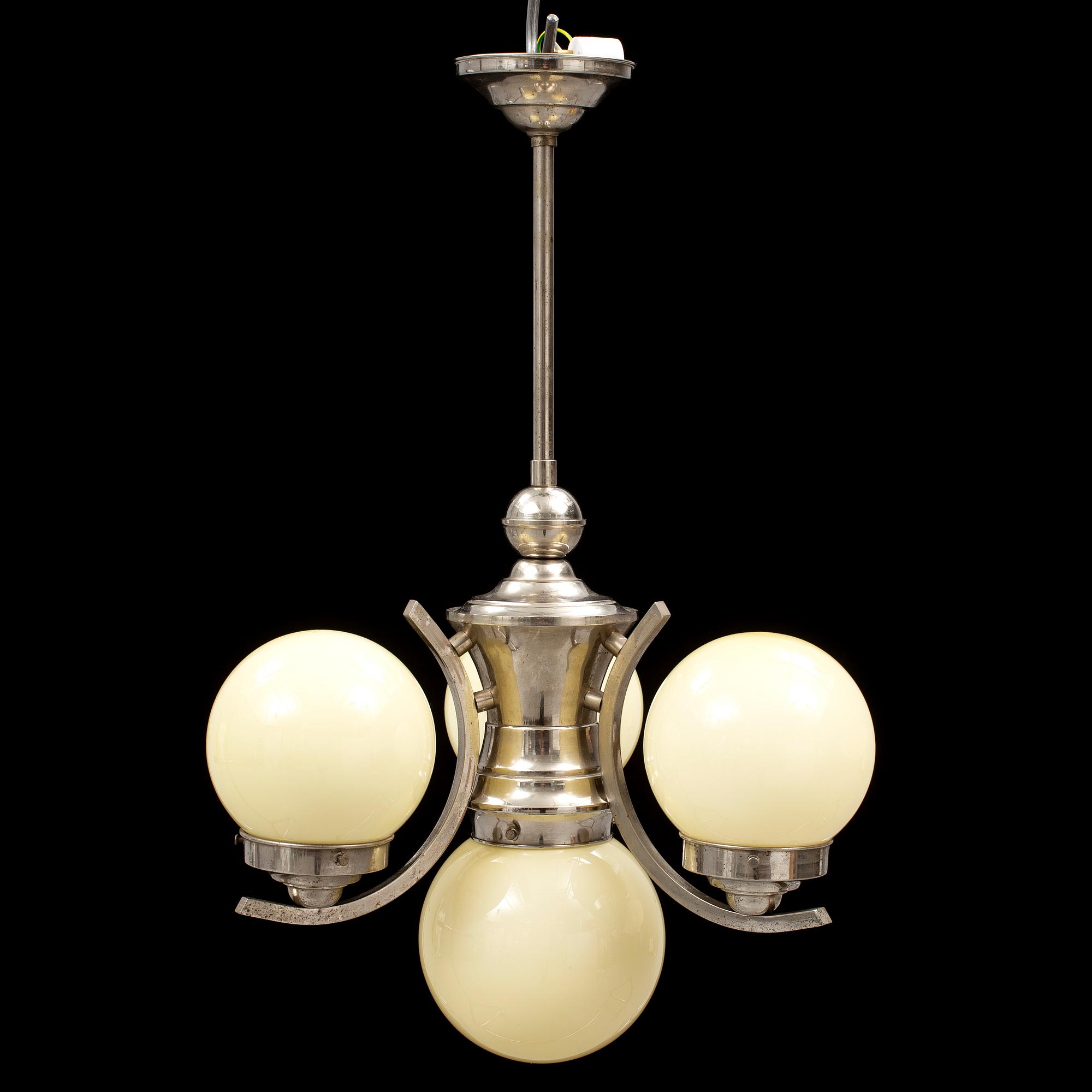 An art deco ceiling light, 1930's.