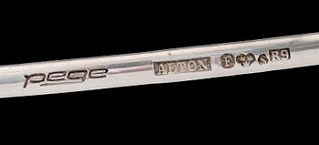 HALSRING, silver, Pege, Alton, 1967. Total vikt ca 36 gram.