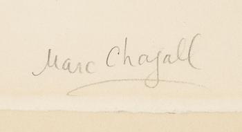 Marc Chagall, lithograph, signed and numbered 6/75.