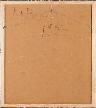 Eero von Boehm, olja på pannå, signerad.