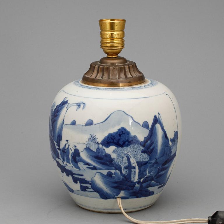 BORDSLAMPA/BOJAN, porslin, Kangxi, Kina.