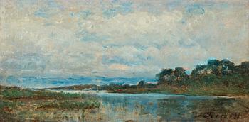 21. Victor Forssell, Landscape from the surroundings of Stockholm.