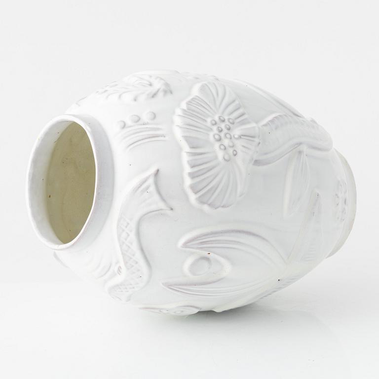 Anna-Lisa Thomson, an earthenware vase, Upsala-Ekeby, mid 20th Century.