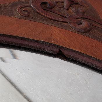 A mahogany Art Nouveau mirror, early 20th century.
