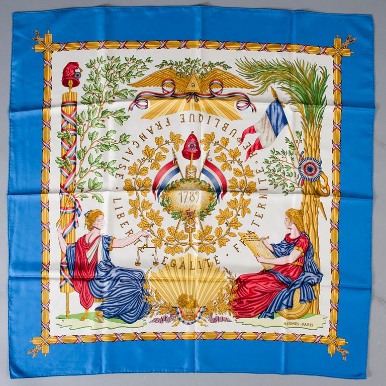 SCARF, "Liberté, Égalité, Fraternité", Hermès.