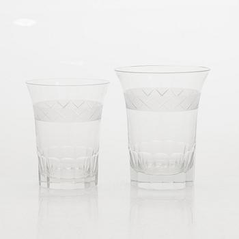 A set of glassware,109 pcs, "Antica", Nuutajärvi, Finland. In production 1900-1969.