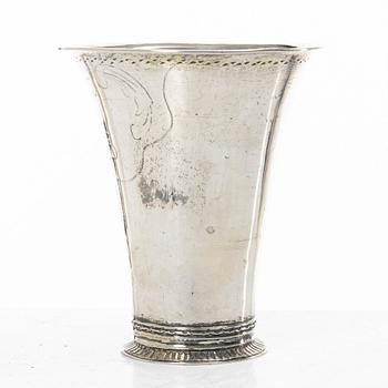 A Swedish silver beaker, mark of Samuel Zettersteen, Lidköping 1771.