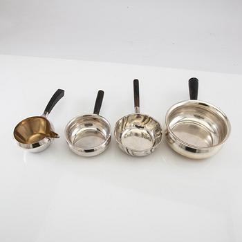 Sugar tongs with handles, 4 pcs, silver, Denmark, first half of the 20th century.
