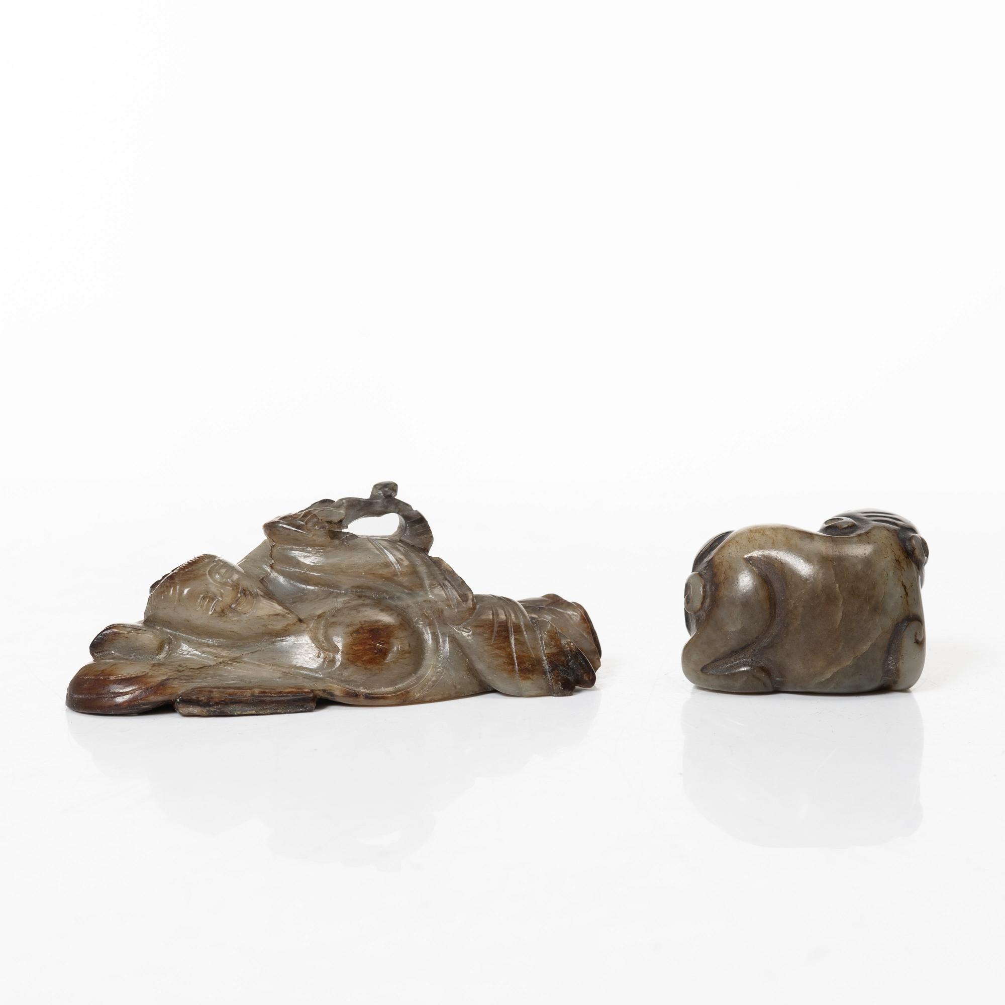 A group of four Chinese stone figures, 20th century.