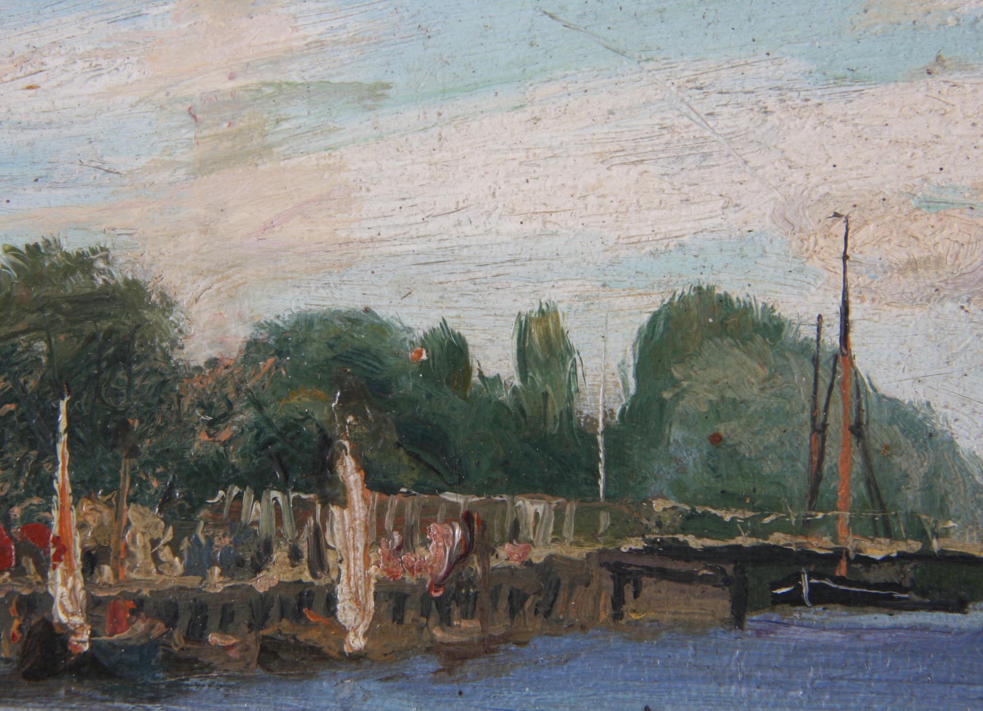 KRUMLINDE, OLOF. Olja på pannå, sign o dat -78.