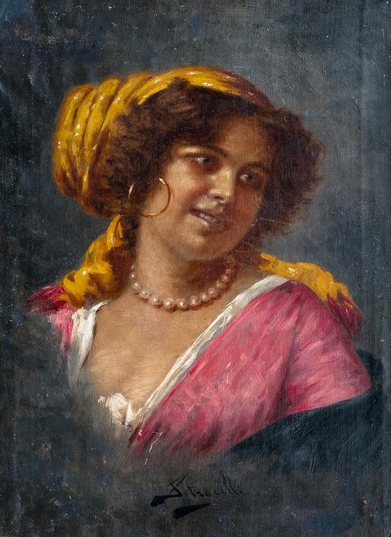 WOMAN WITH A YELLOW SCARF.