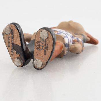 Lisa Larson, figurin, stengods, "Pippi Långstrump", Gustavsberg, 1969-71.