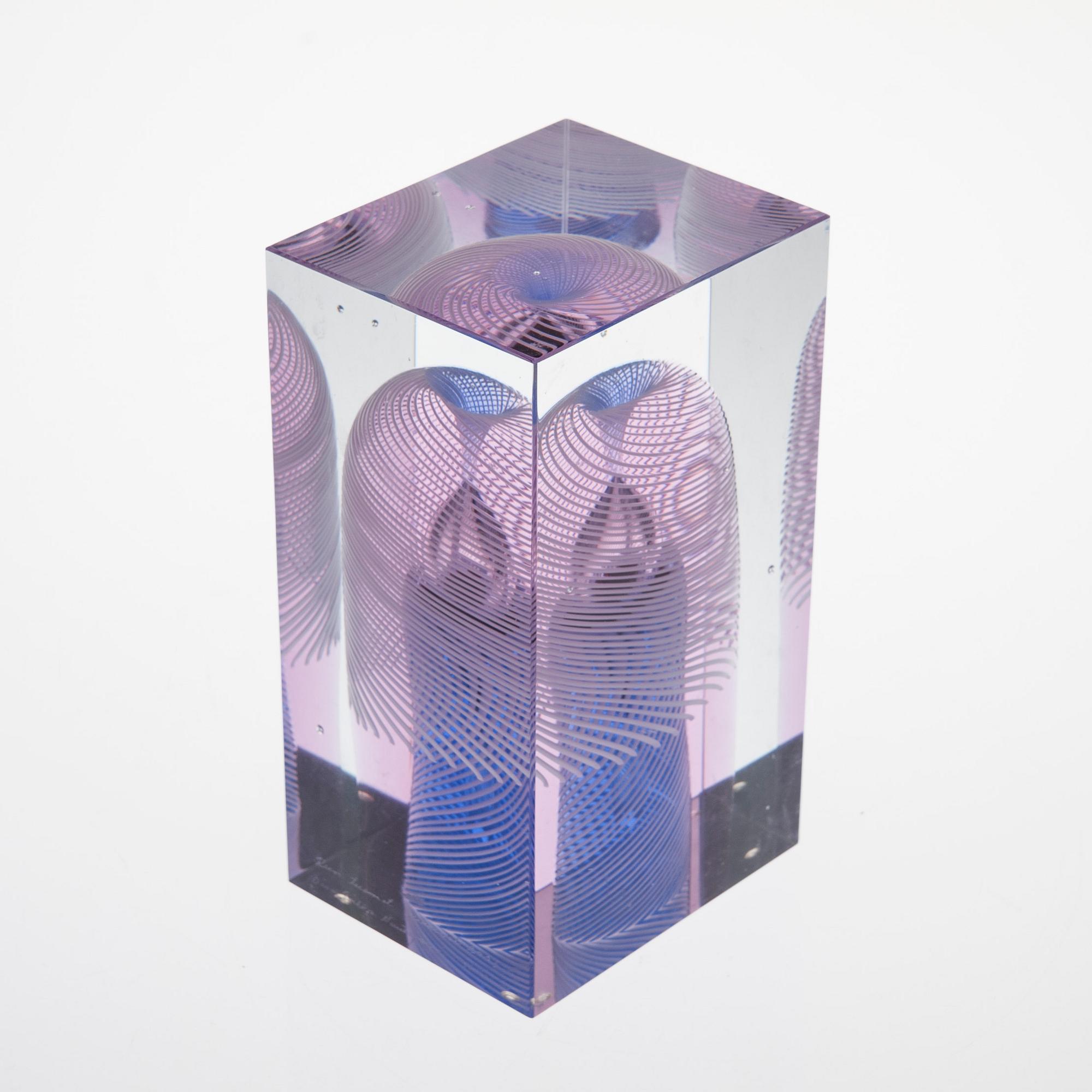 KUB, glas, signerad Oiva Toikka Nuutajärvi, 2007, numrerad 14/100.