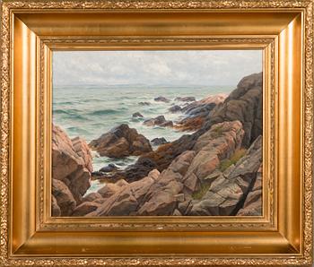 BERNDT LINDHOLM, oil on board, signed.