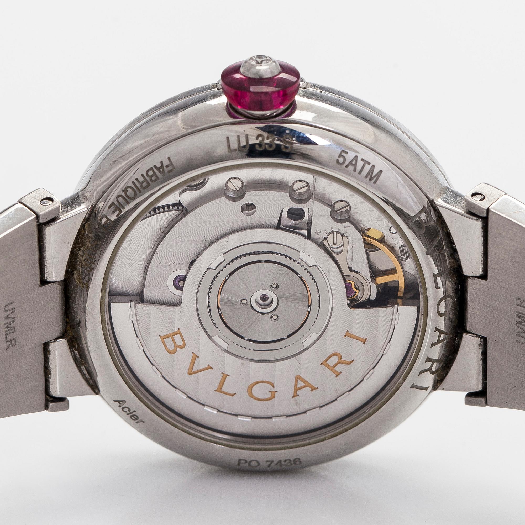 Bulgari, Lucea, armbandsur, 33 mm, stål, automatisk, 2017.