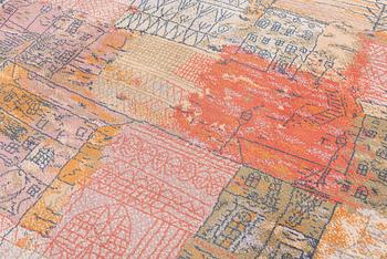 Carpet with a motif after Paul Klee, "Florentine Villa District" approximately 280 x 180 cm.