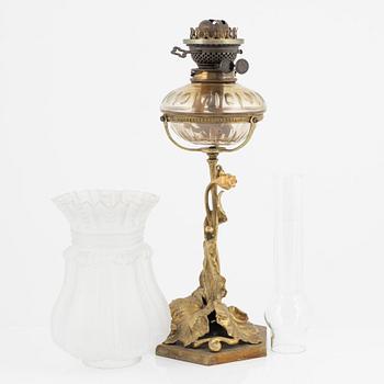 A kerosene lamp, early 20th Century.