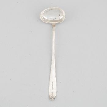 A Swedish silver soup ladle, mark of Jacob Möller, Malmö 1814.