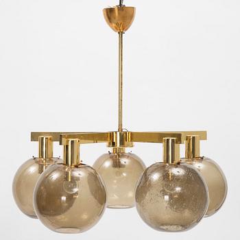 Hans-Agne Jakobsson, a model 376/5 brass ceiling light, Markaryd.