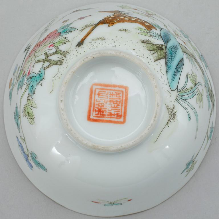 PARTI PORSLIN, 9 delar, Kina, 1700-1900-tal.