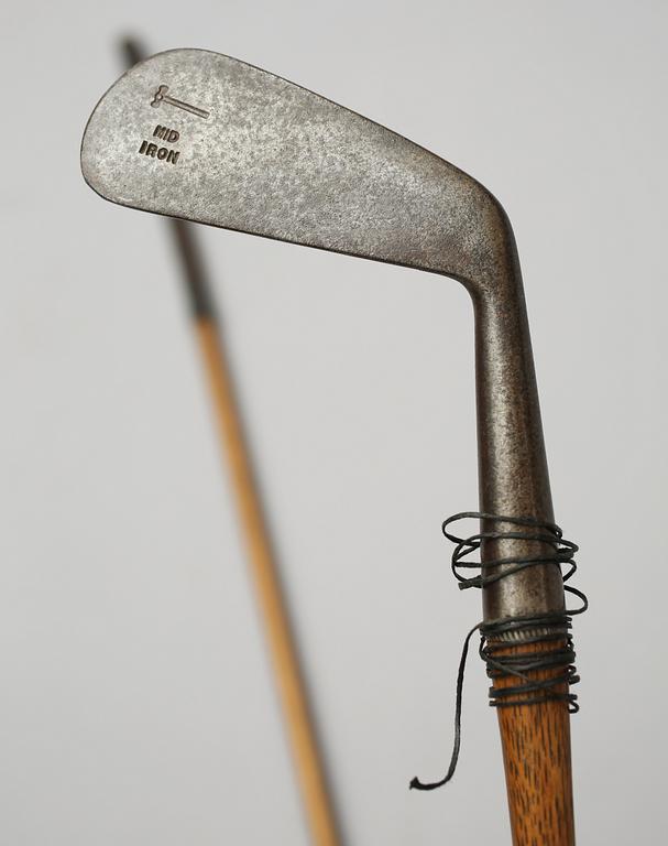 GOLFKLUBBOR, 3 st, 1900-talets första hälft.