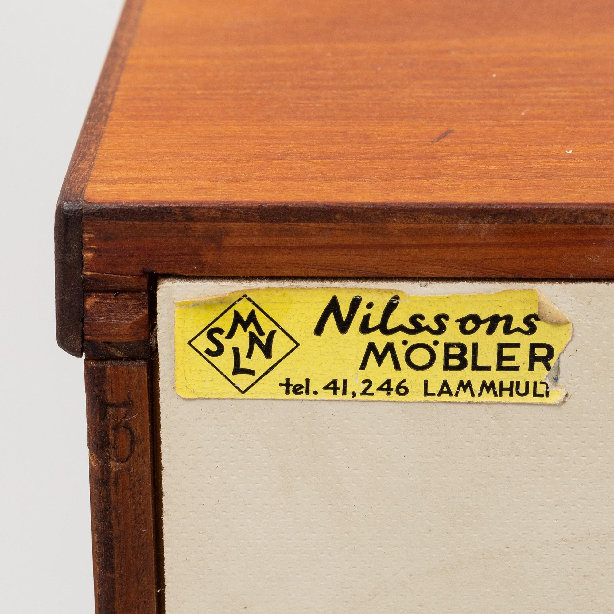 Sideboard,
teak, Nilssons möbler, Lammhult. 1960-tal.