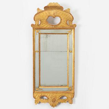 A Gustavian mirror attributed to Nicklas Falkengren (Jönköping, Sweden, 1776-1813).