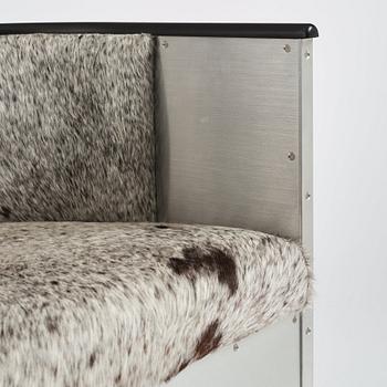 Mats Theselius, fåtöljer, ett par, "Aluminiumfåtölj", Källemo, Värnamo.