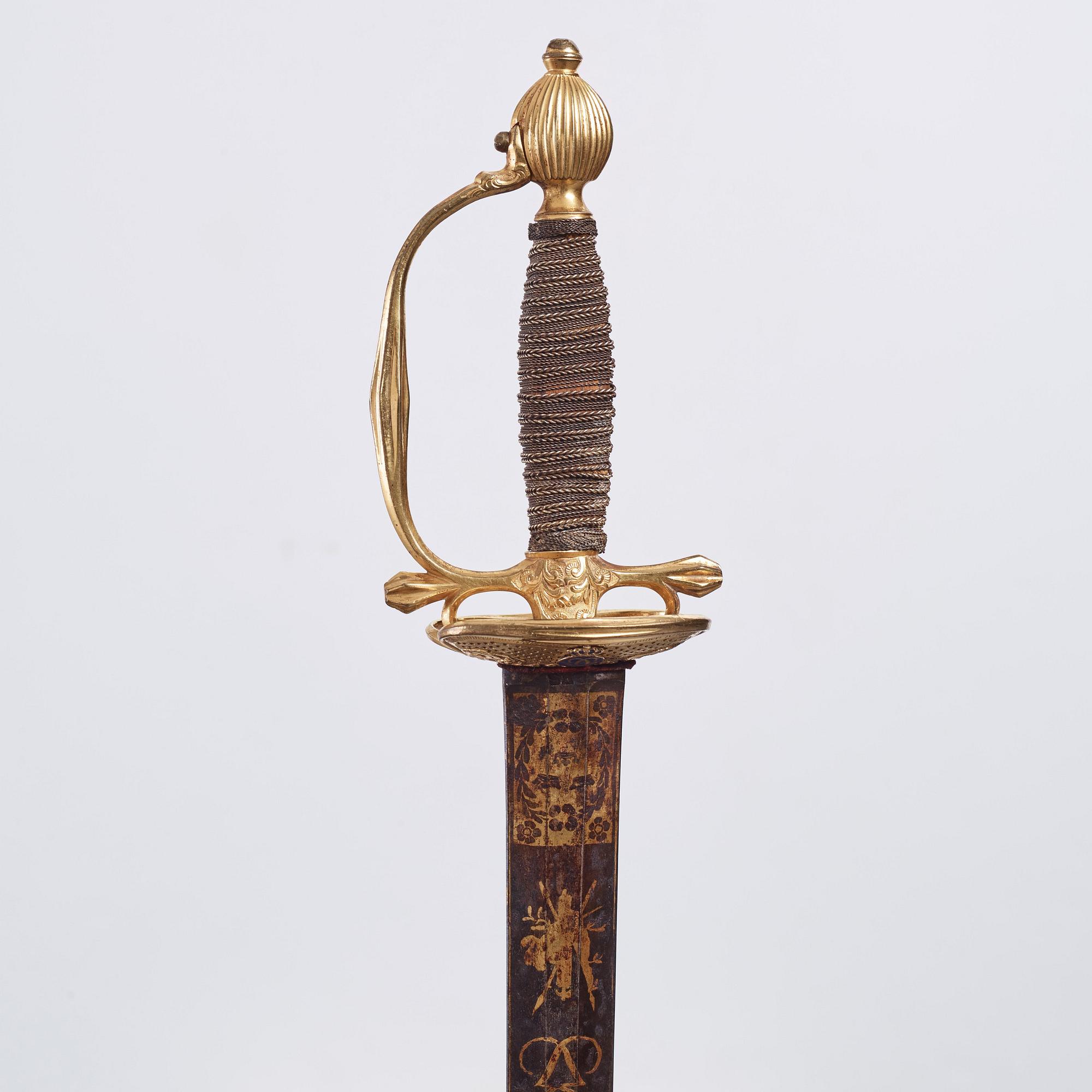 Hedersvärja förärad överste AF Påhlman 1790 av Gustav III.
