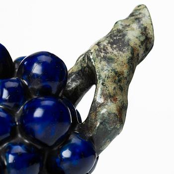 Hans Hedberg, a faience sculpture of a bunch of grapes, Biot, France.