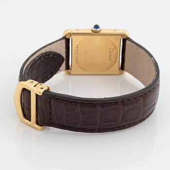Cartier, Tank, "Paris", wristwatch, 23,5 x 23 (30,5) mm.