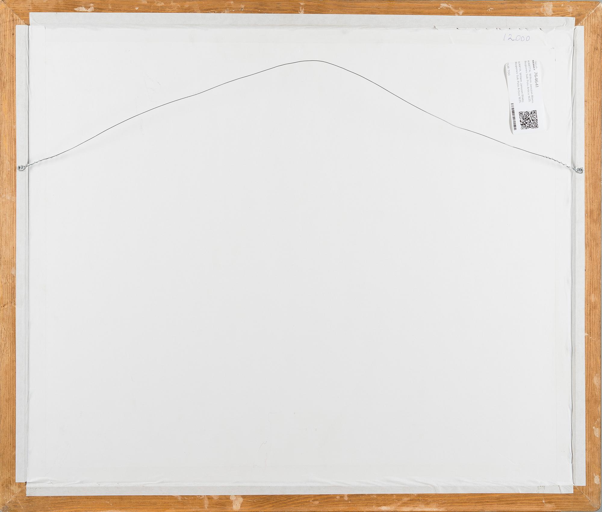 A MAP, Willem Janszon Blaeu, Regiones Sub Polo Artico 1635.