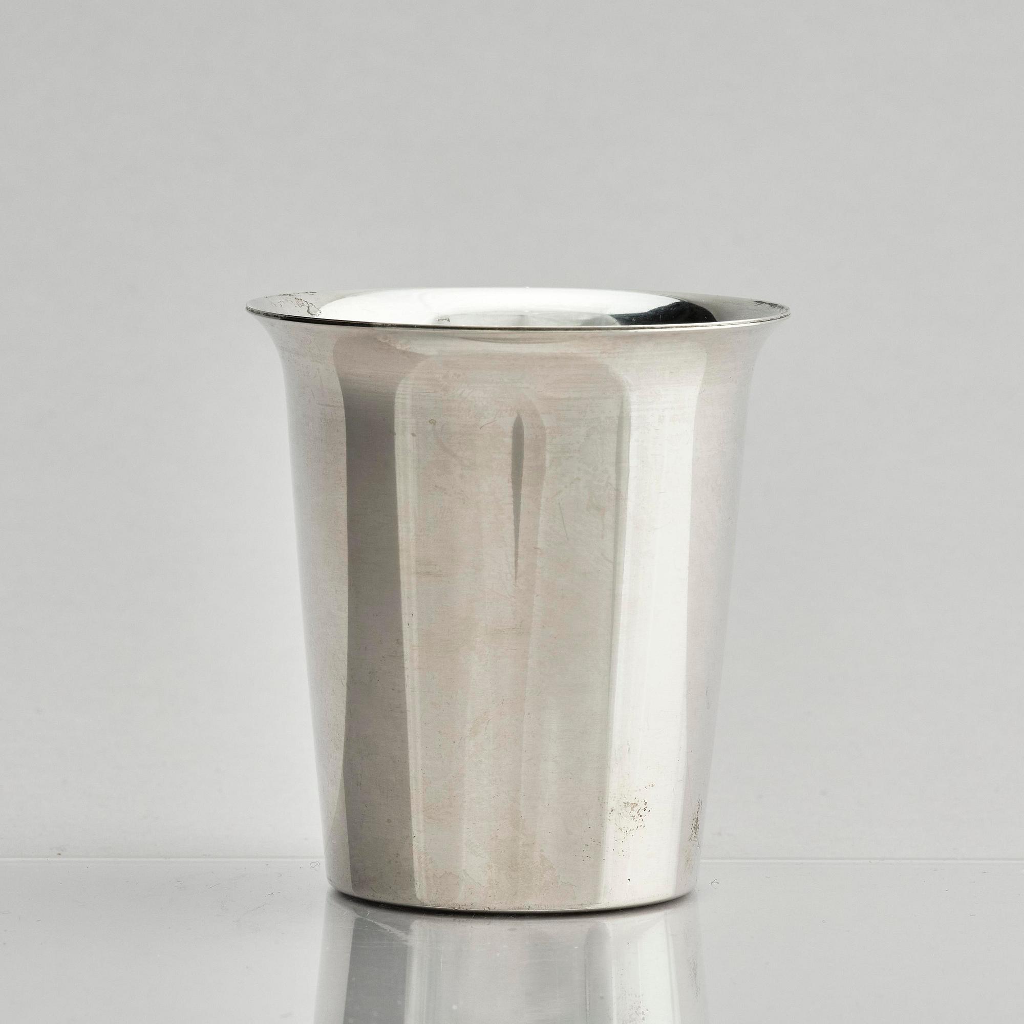 Åke Strömdahl, a sterling silver beaker, Stockholm, Sweden 1959.