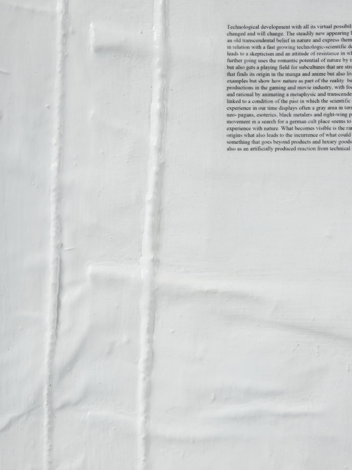 Veit Laurent Kurz, "Untitled #4 (Flag of Time Text Painting)".