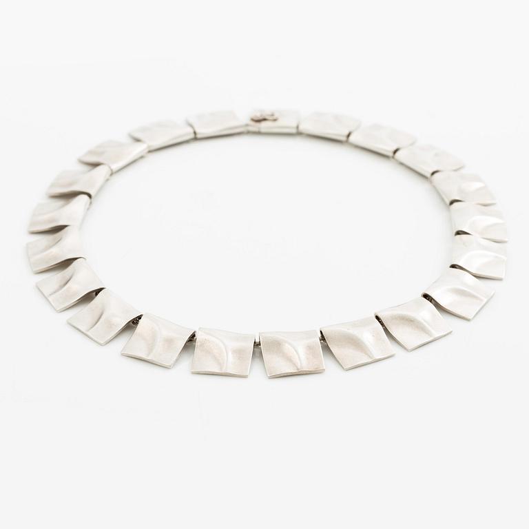 Björn Weckström, necklace "Galactic Peaks", sterling silver, Finland 1986. For Lapponia.