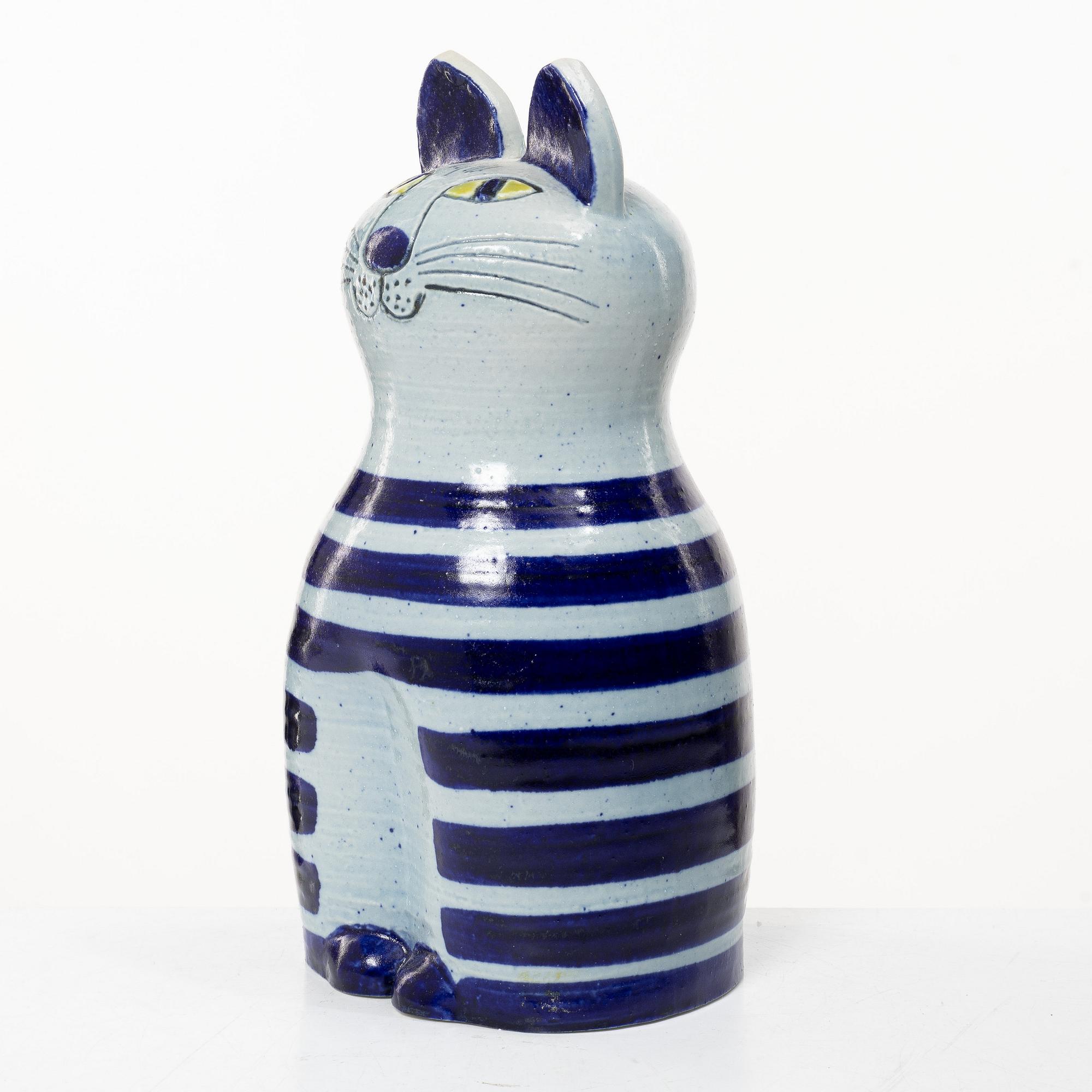 Lisa Larson, Figure, stoneware, "Big Cat" from the series "Tripp, trapp, trull", Gustavsberg.