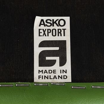 Esko Pajamies, A pair of 1970s 'Silver Wing' easy chairs for Asko, Finland.