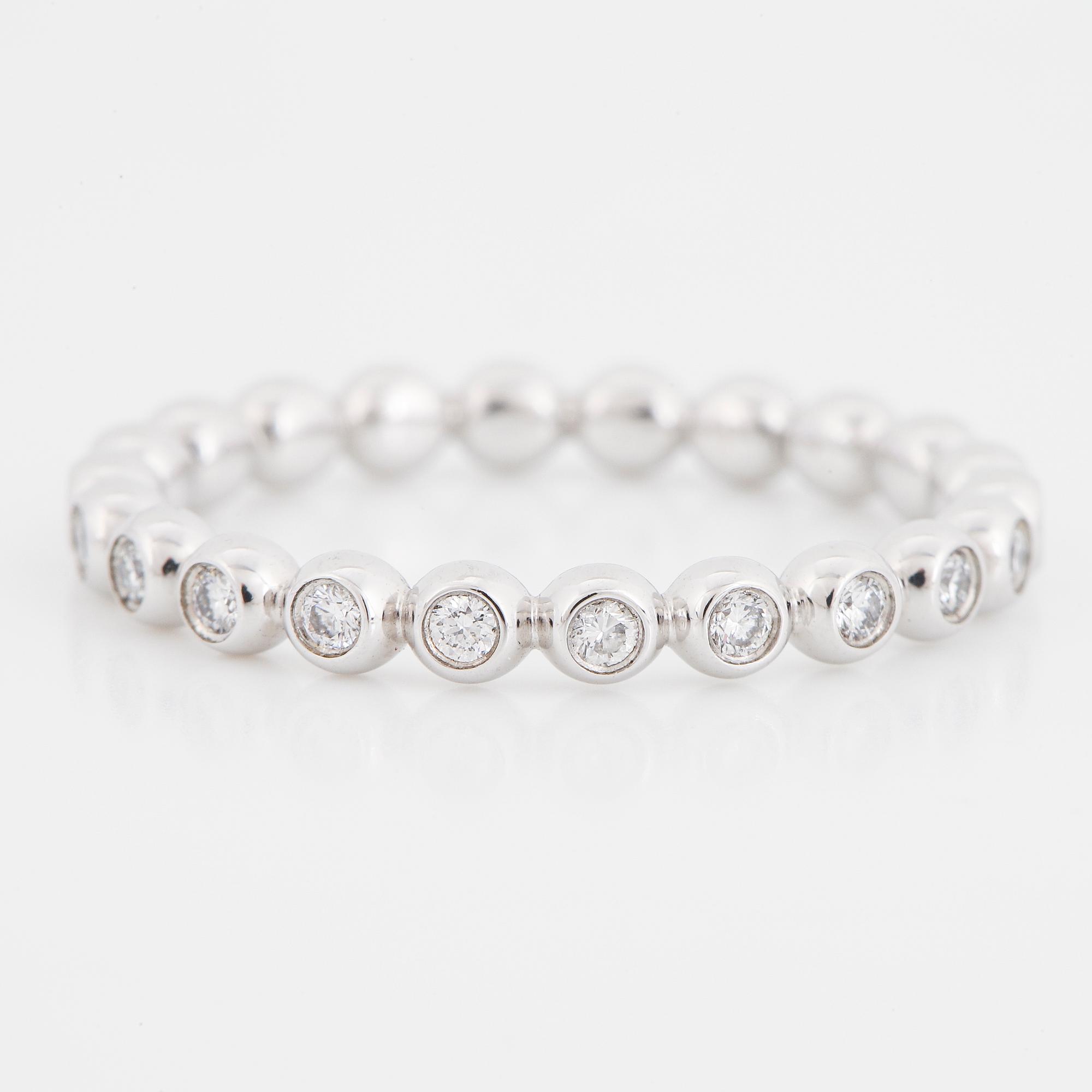 GEORG JENSEN, "Aurora", ring med briljantslipade diamanter.