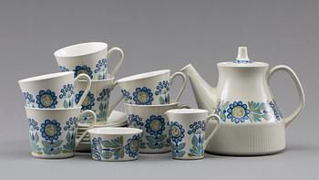 KAFFESERVIS, 9 delar, Figgjo Flint, Norge.