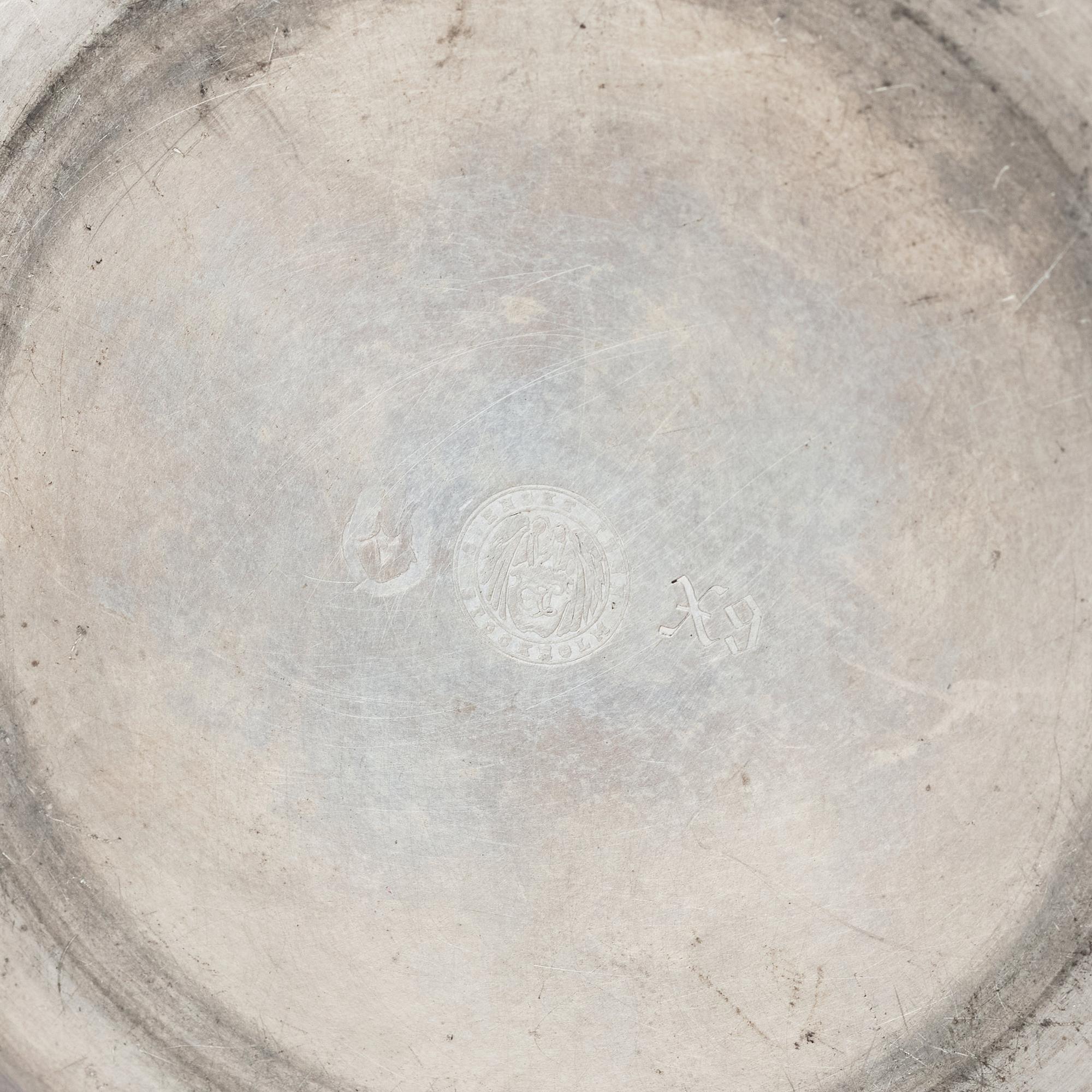 Firma Svenskt Tenn, Svenskt Tenn, a pewter footed bowl and jar (designed by Josef Frank), Stockholm 1928 and 1972.