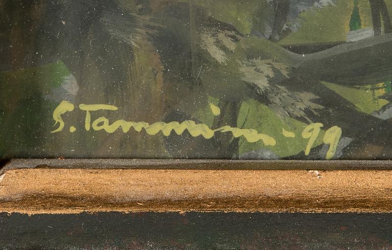 Seppo Tamminen, gouache, signed and dated-99.