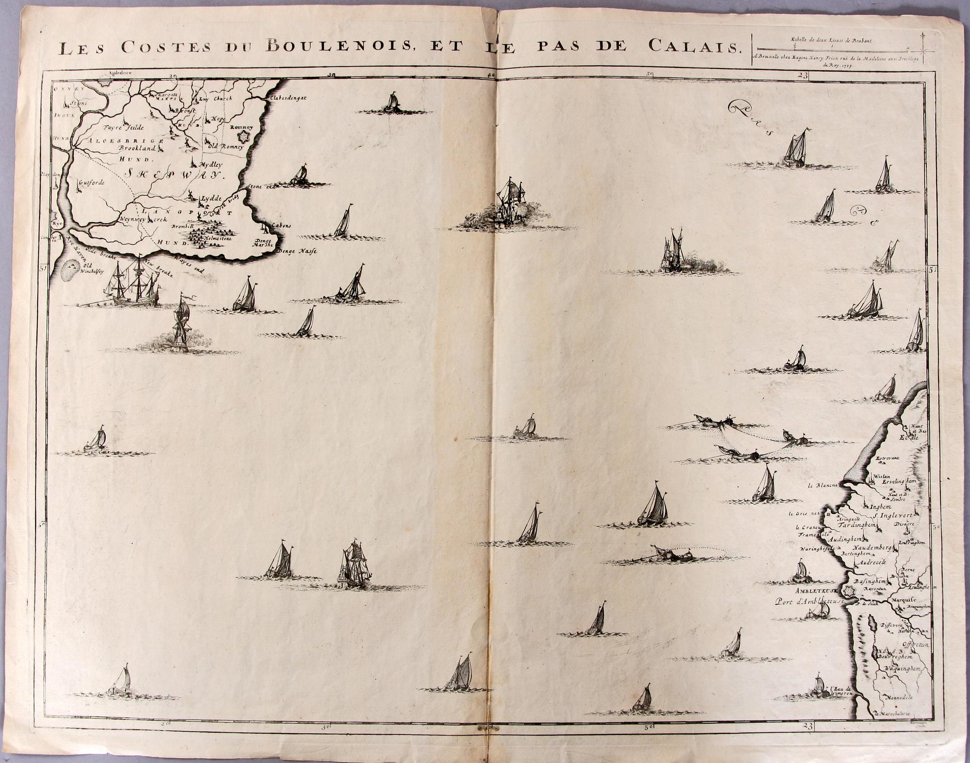 KARTA, okänd upphovsman, 1709.