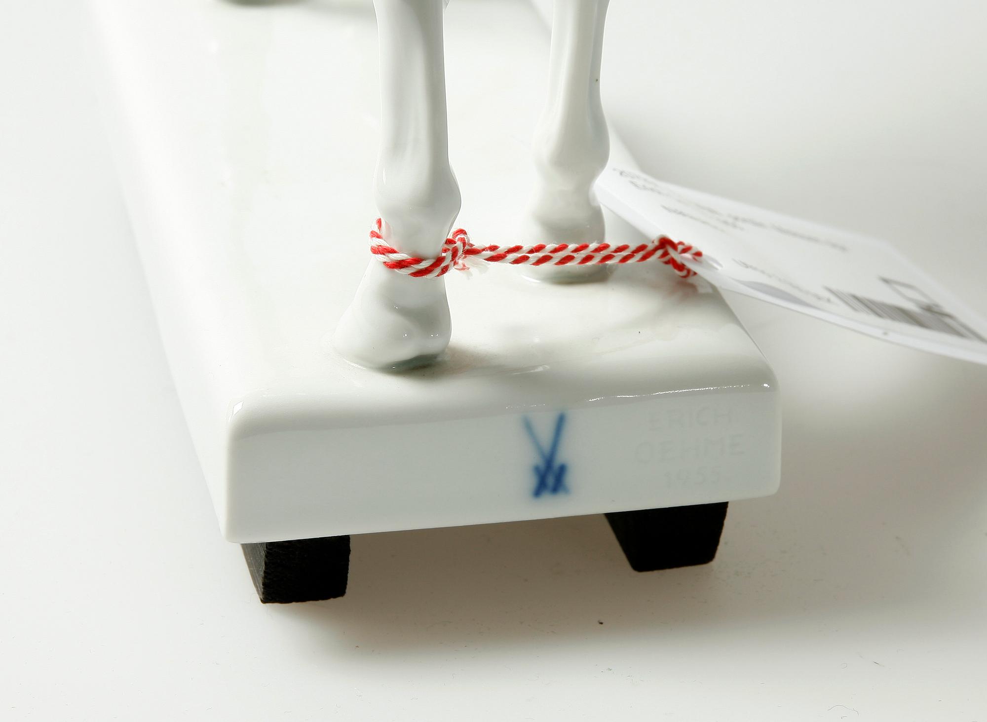 FIGURIN, porslin, Erich Oehme, Meissen, 1955, sign.