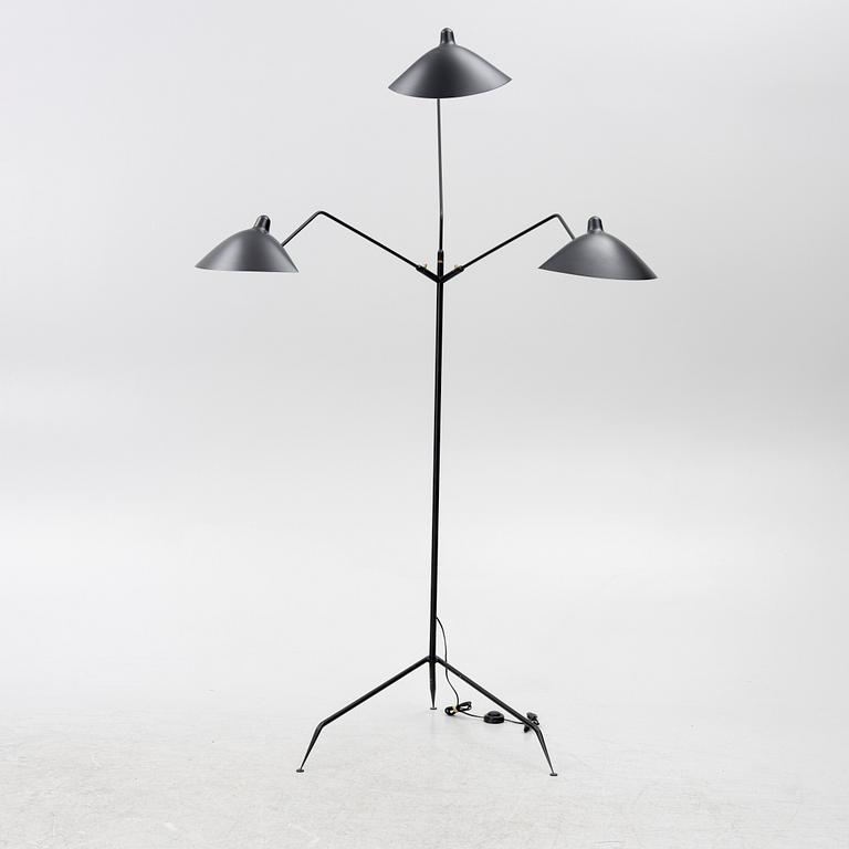 Serge Mouille, a three-armed standing floor lamp, France, 2014.