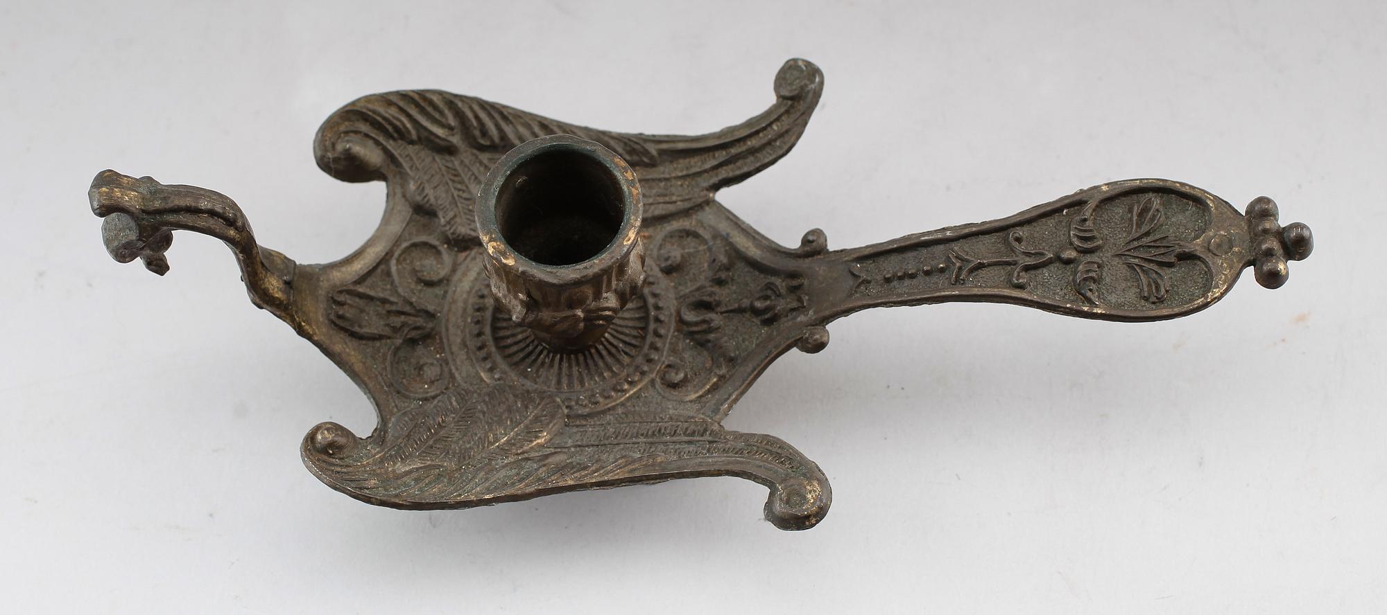 NATTLJUSSTAKE, mässing, 1800-tal.